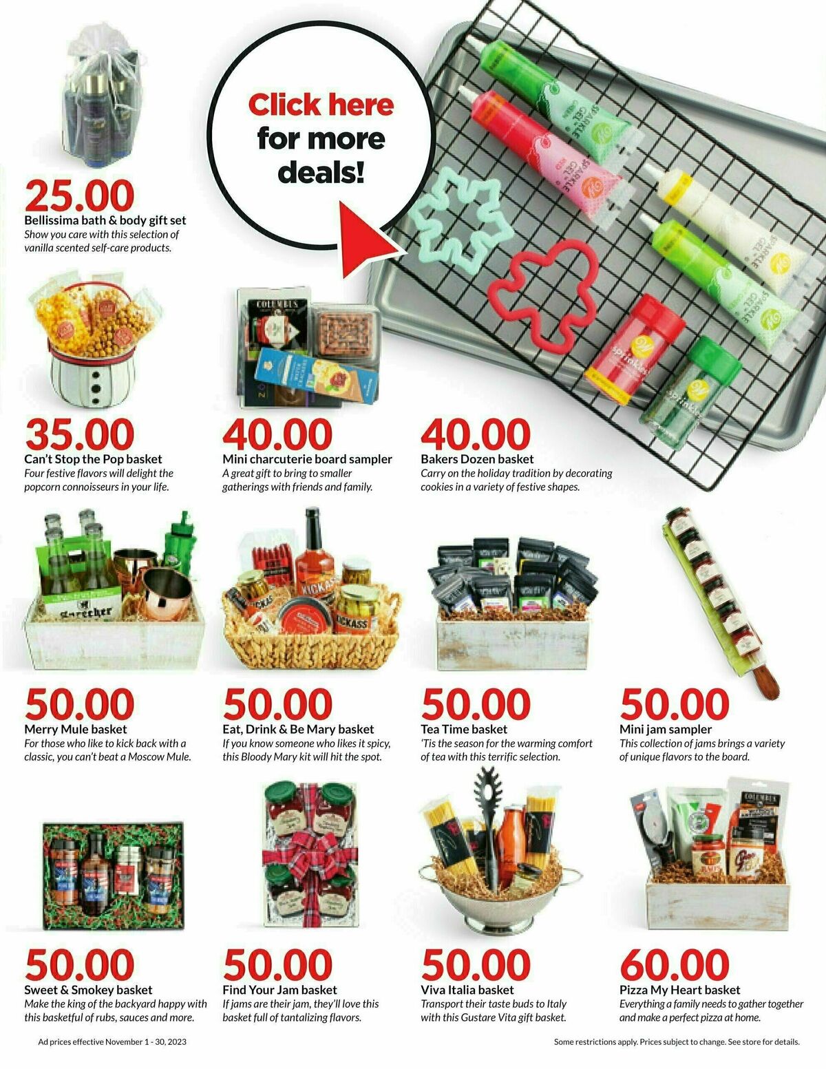 Hy-Vee November Monthly Book Weekly Ad from November 1