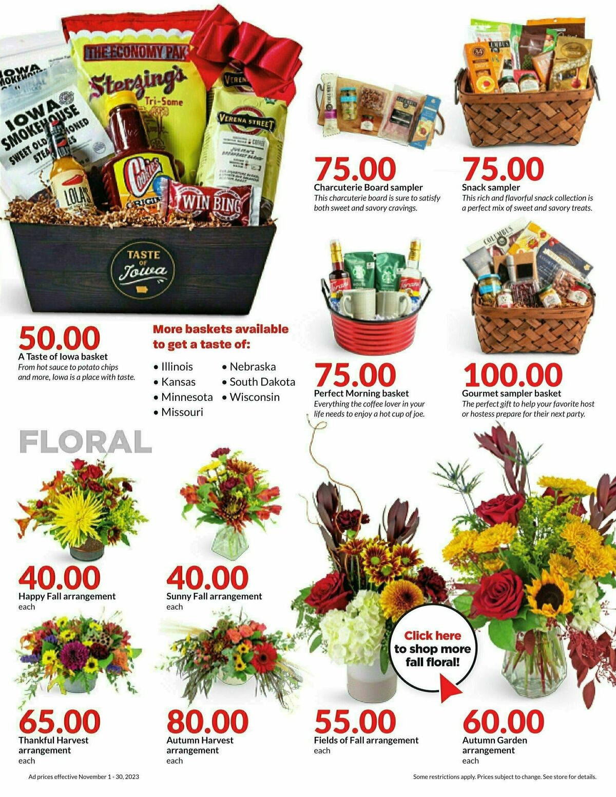 Hy-Vee November Monthly Book Weekly Ad from November 1