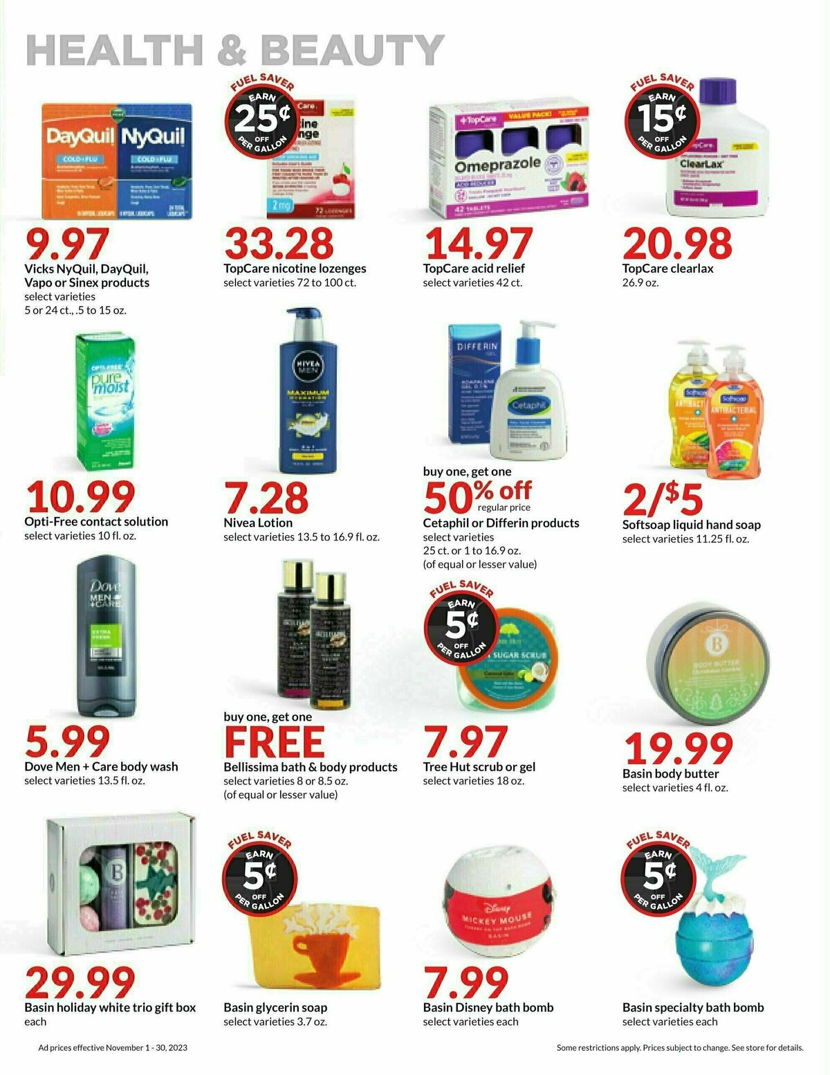 Hy-Vee November Monthly Digital Ad Weekly Ad from November 1