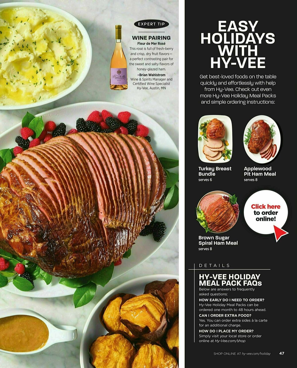 Hy-Vee Holiday Entertaining Guide Weekly Ad from November 4