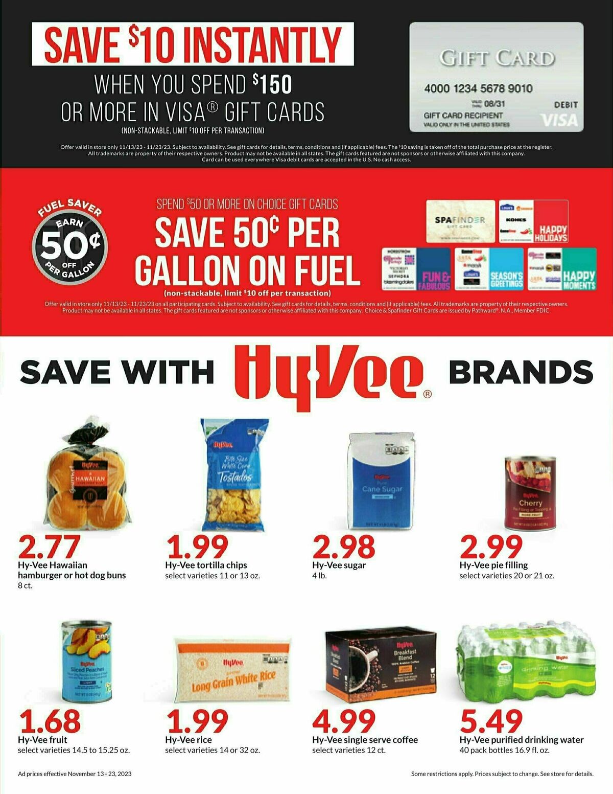 Hy-Vee Weekly Ad from November 13