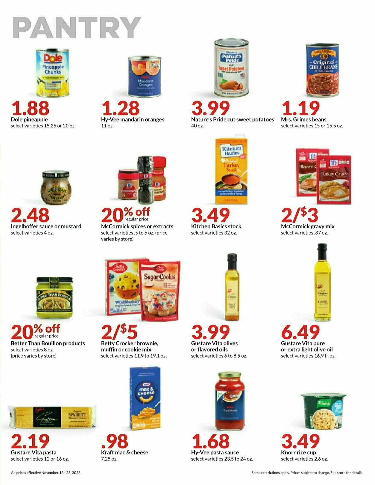 Hy-Vee Weekly Ad from November 13