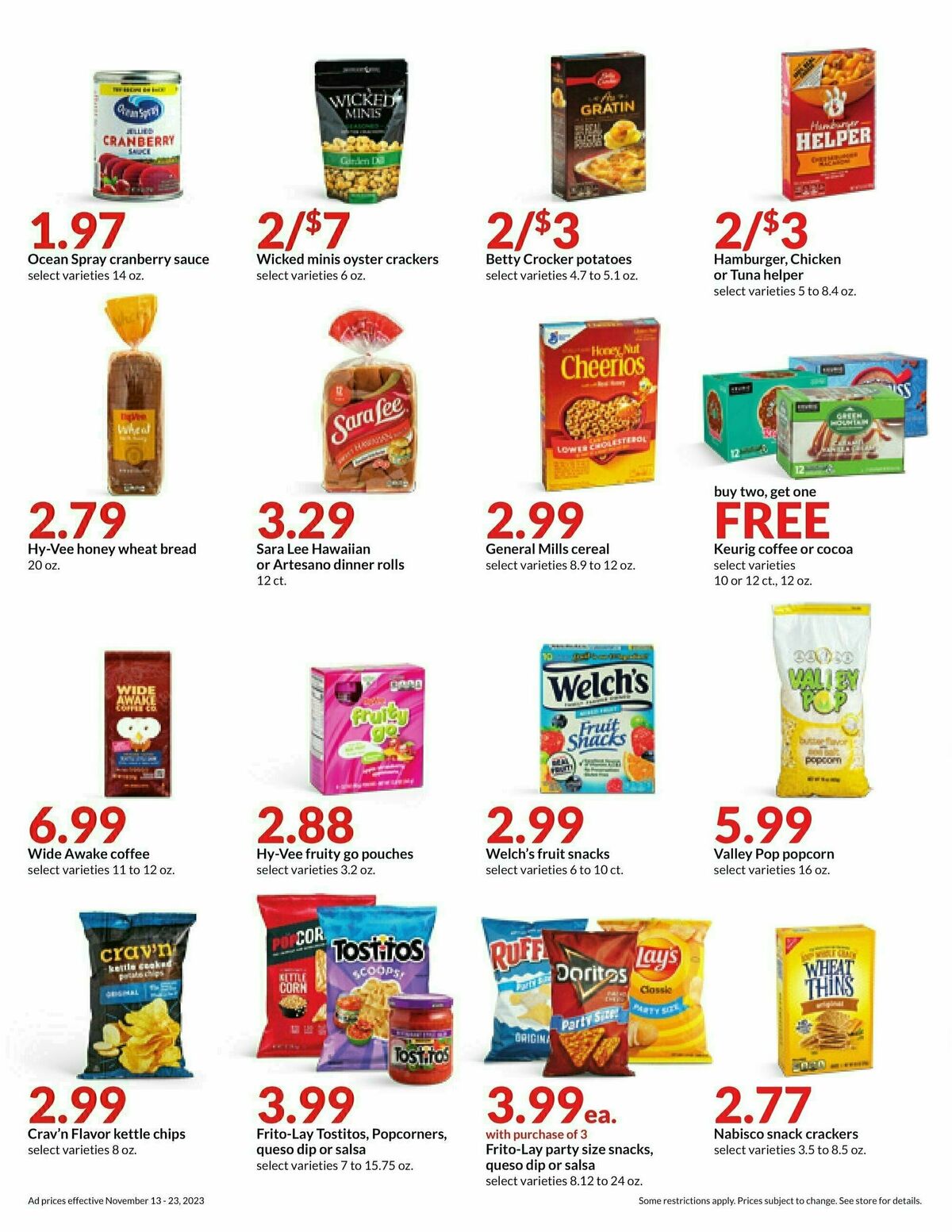 Hy-Vee Weekly Ad from November 13