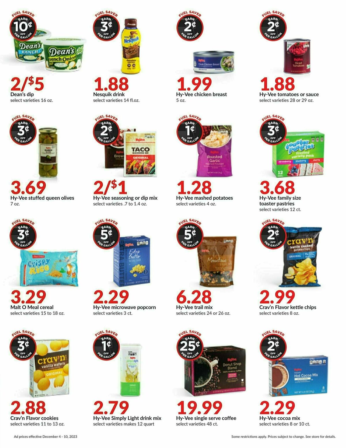 Hy-Vee Weekly Ad from December 4