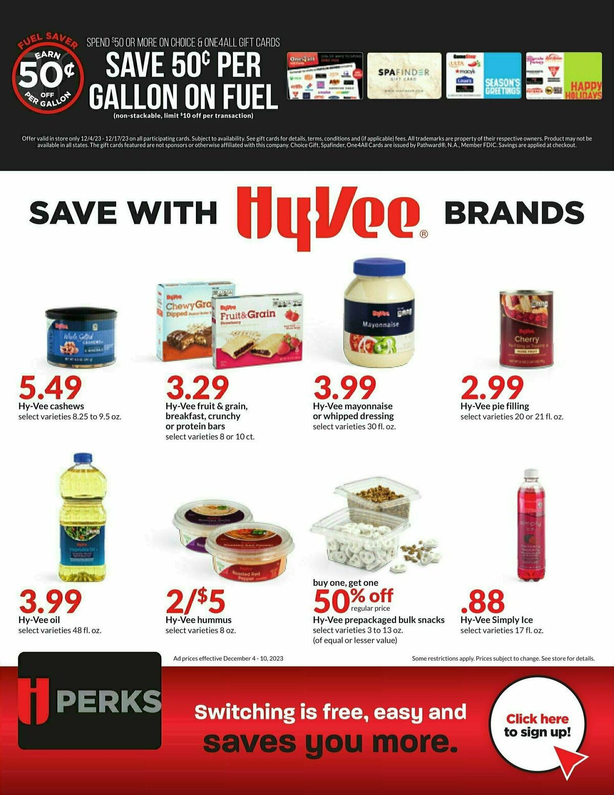 Hy-Vee Weekly Ad from December 4