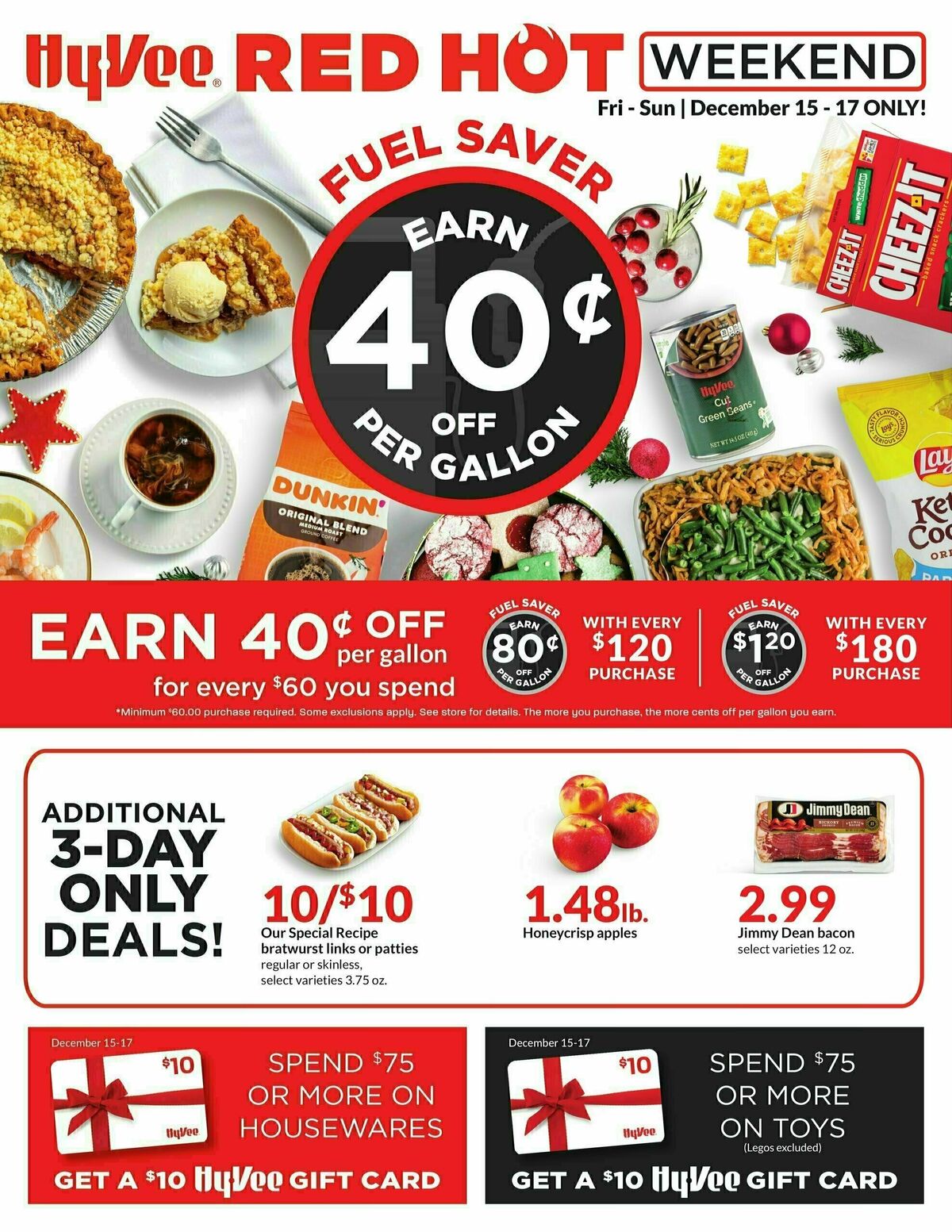 Hy-Vee Red Hot Weekend Weekly Ad from December 15