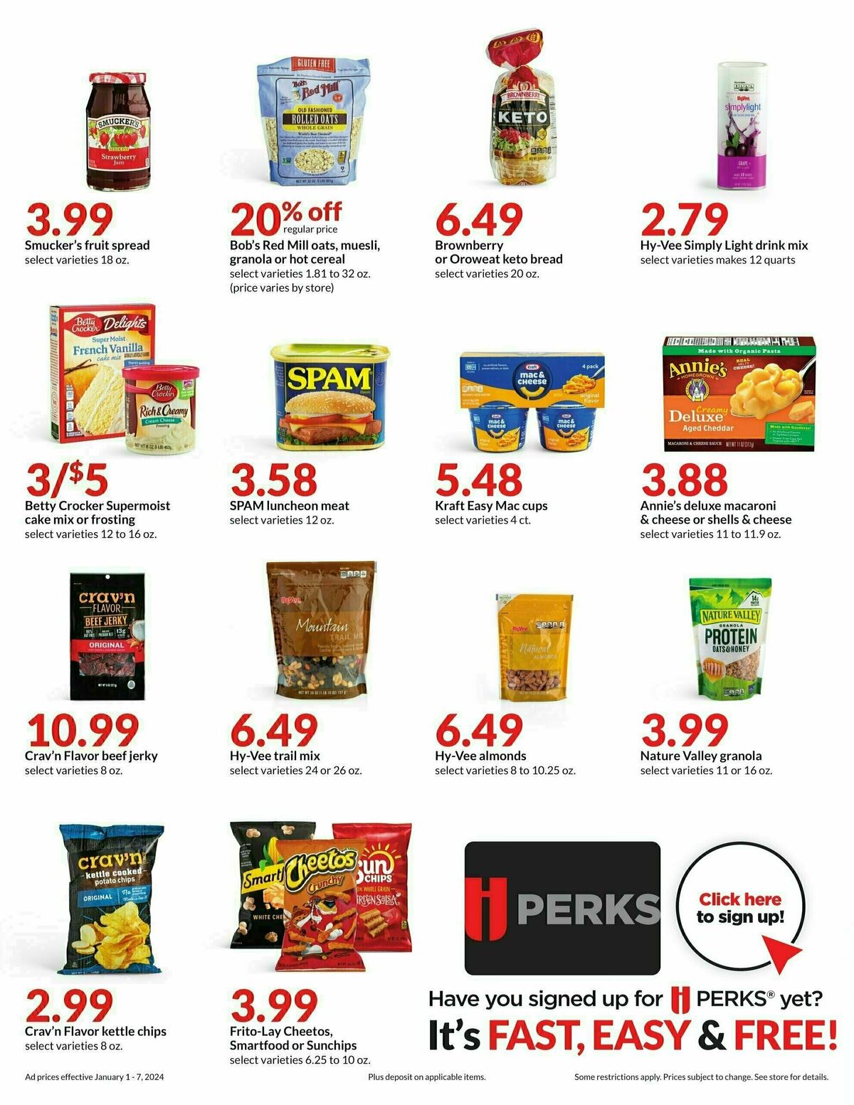 Hy-Vee Weekly Ad from January 1