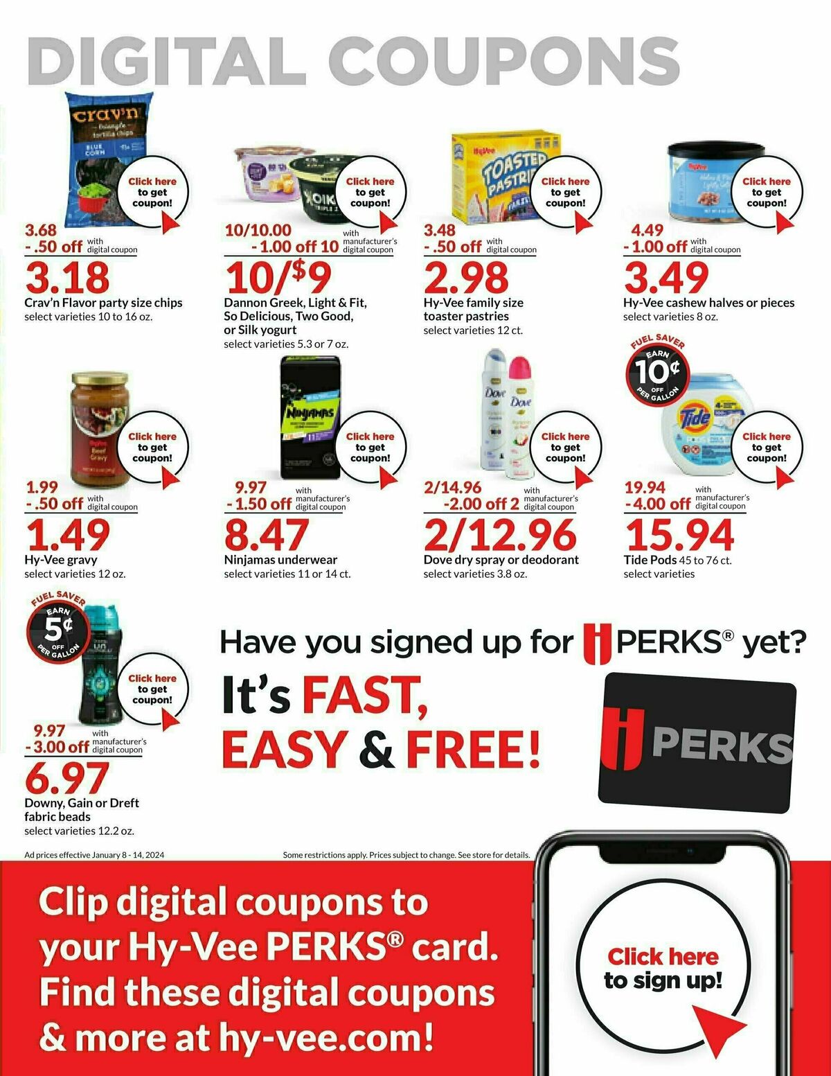 Hy-Vee Weekly Ad from January 8