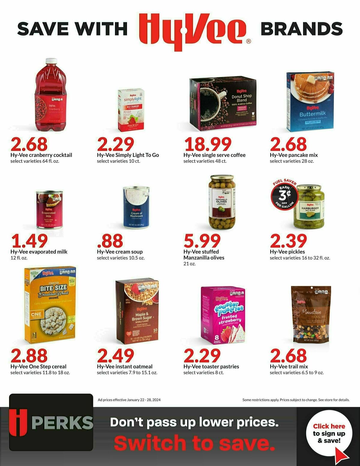 Hy-Vee Weekly Ad from January 22