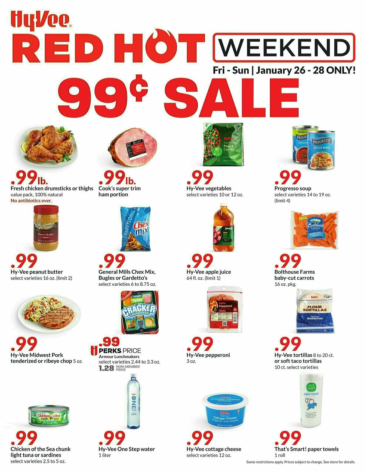 Hy-Vee Red Hot Weekend Weekly Ad from January 26