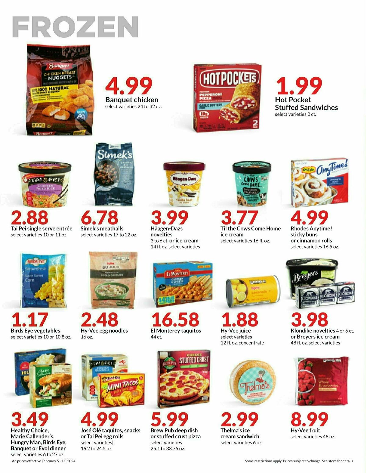 Hy-Vee Weekly Ad from February 1