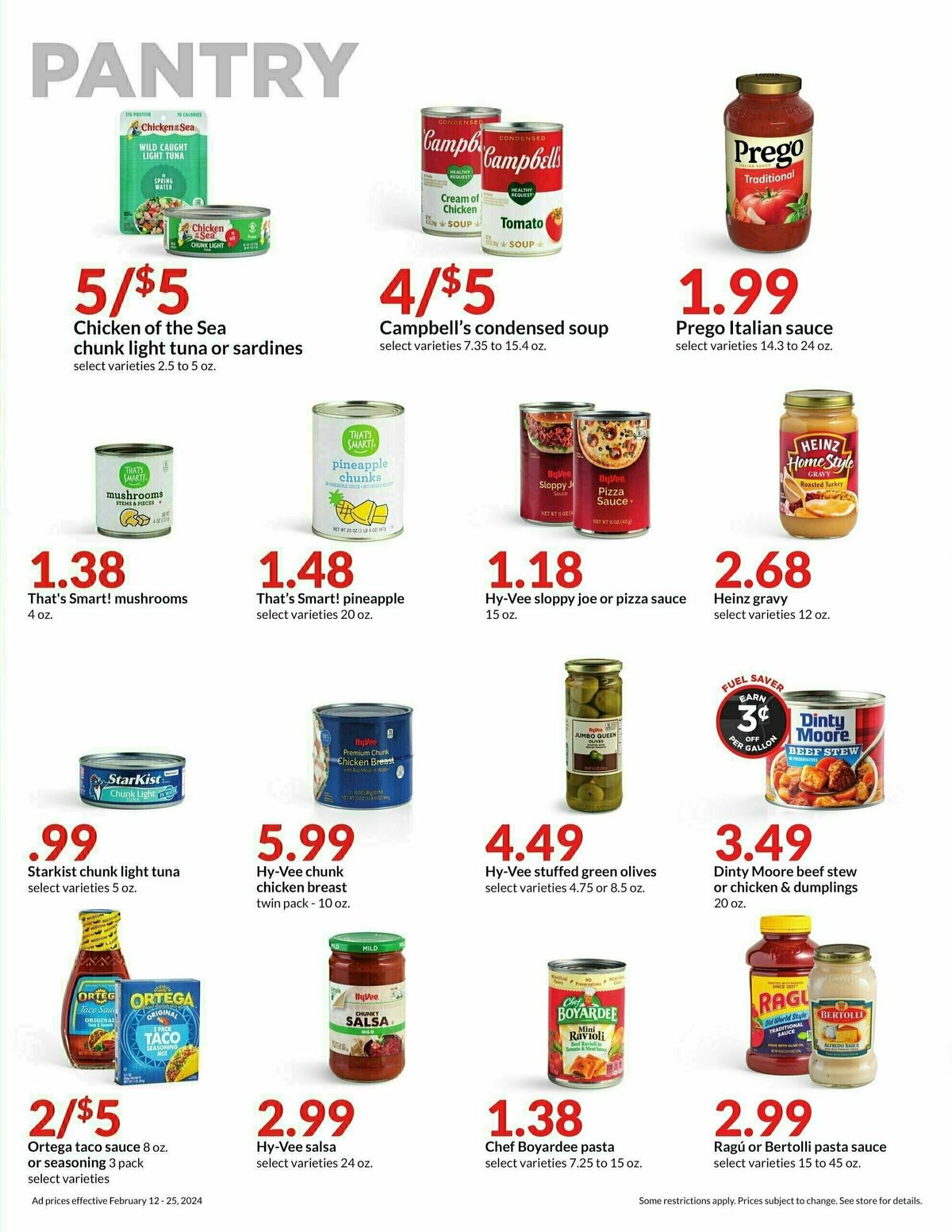 Hy-Vee Weekly Ad from February 12