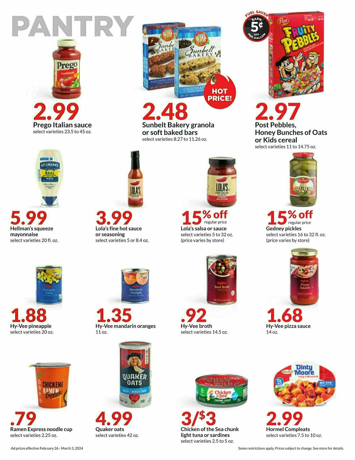 Hy-Vee Weekly Ad from February 26