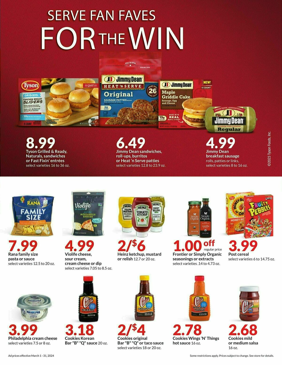 Hy-Vee March Monthly Deals Weekly Ad from March 1