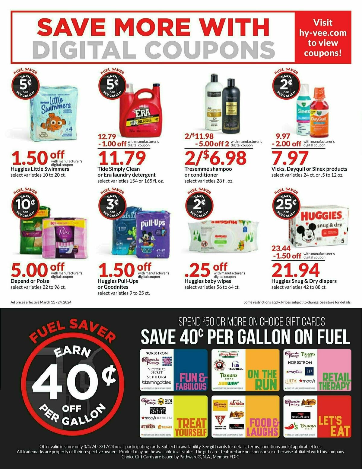 Hy-Vee Hot Deals 2 Weekly Ad from March 11