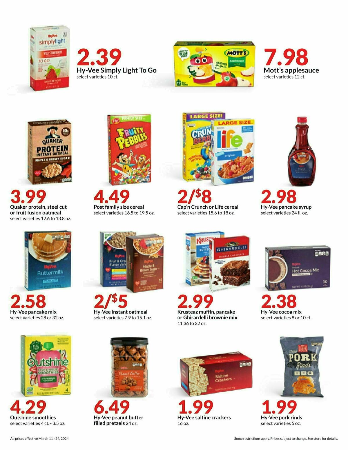 Hy-Vee Hot Deals 2 Weekly Ad from March 11