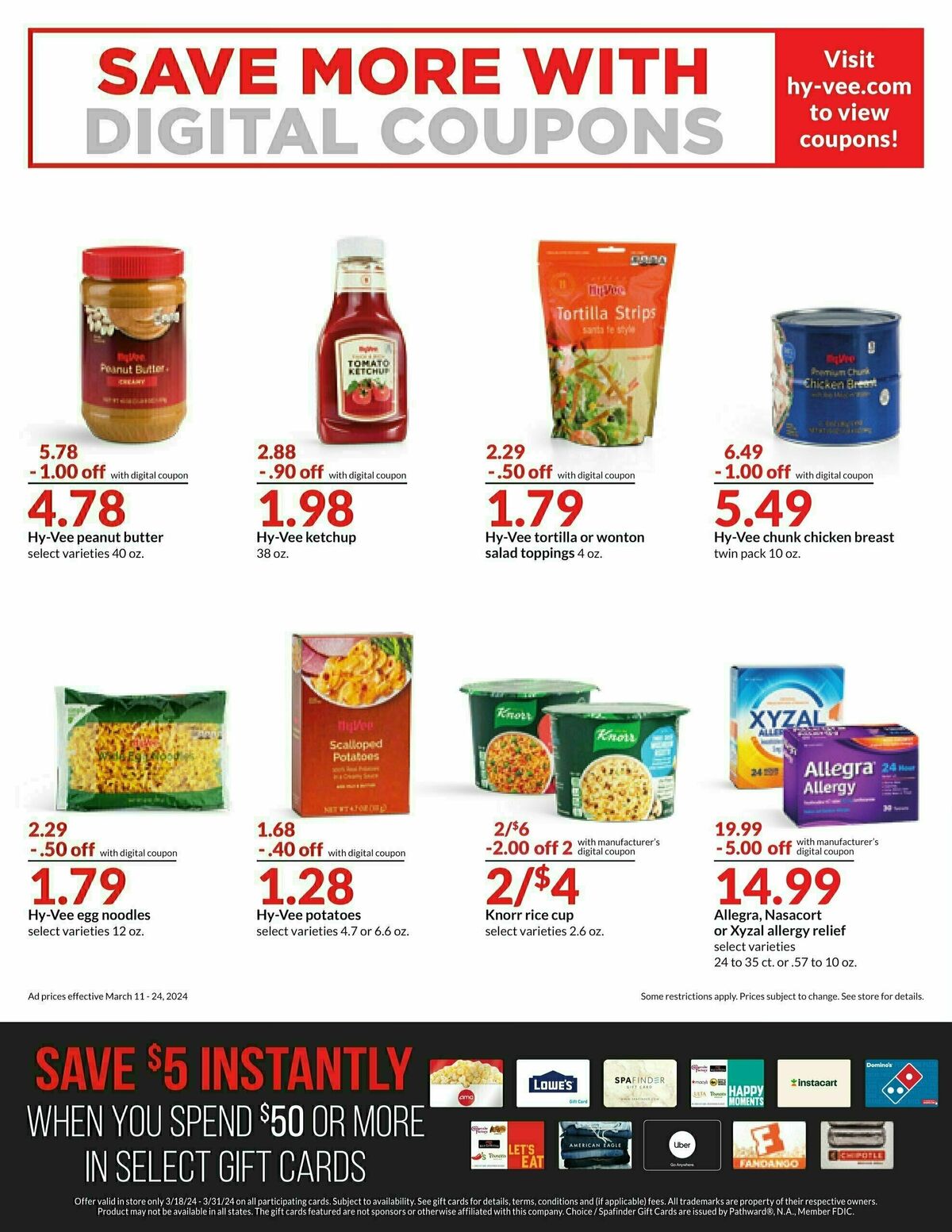 Hy-Vee Hot Deals 2 Weekly Ad from March 11