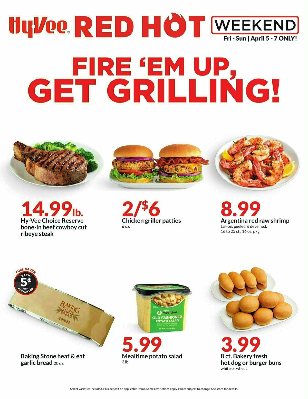 Hy-Vee Red Hot Weekend Weekly Ad from April 5