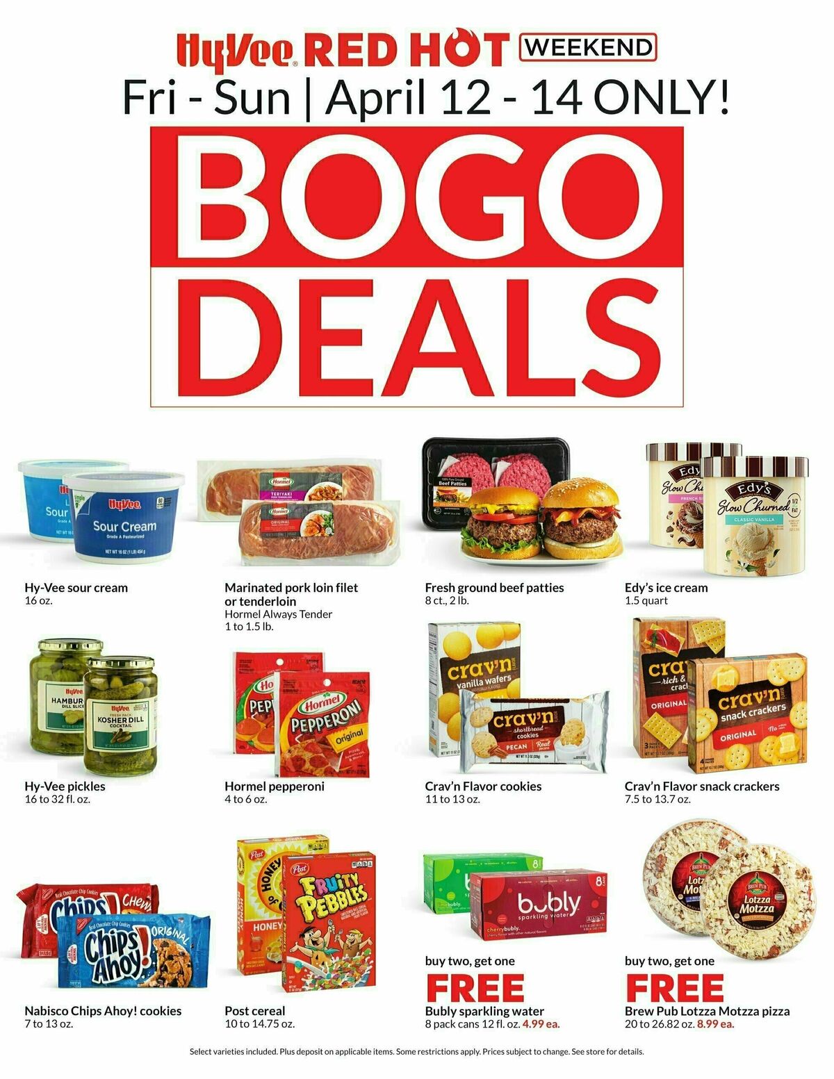 Hy-Vee BOGO Weekly Ad from April 12