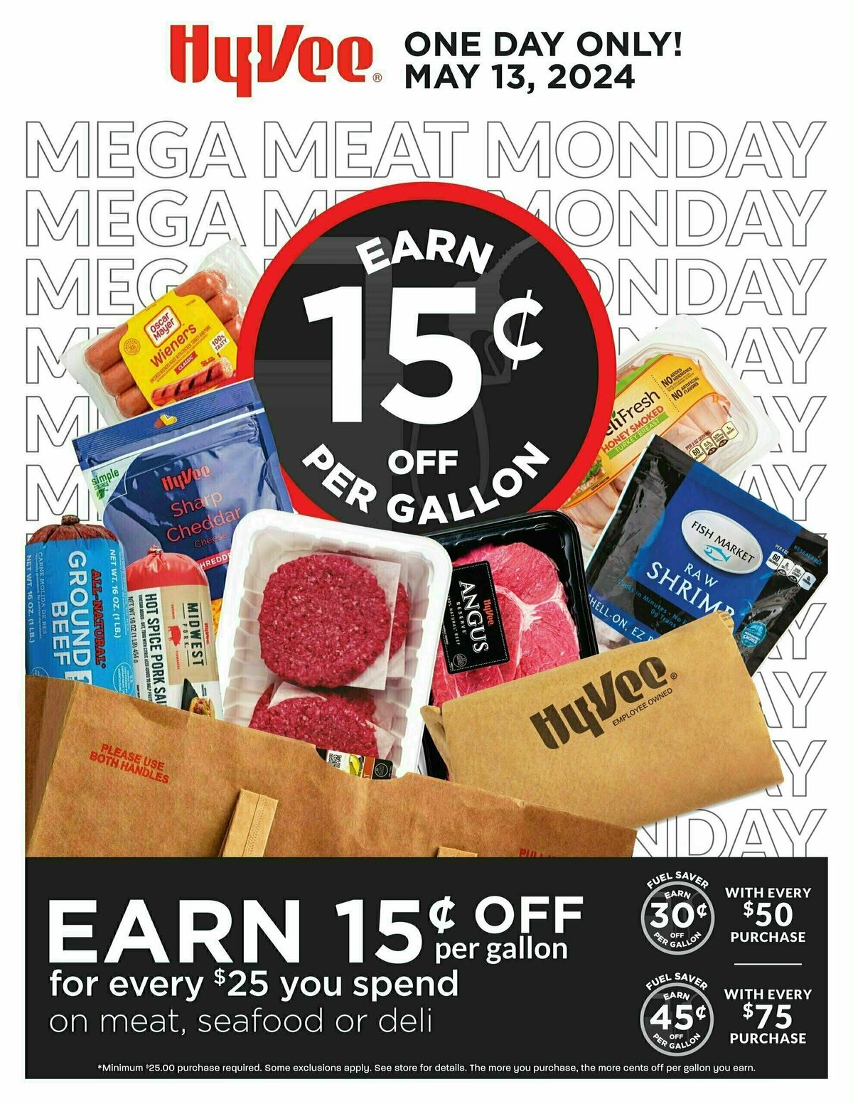 Hy-Vee Mega Meat Monday Weekly Ad from May 13