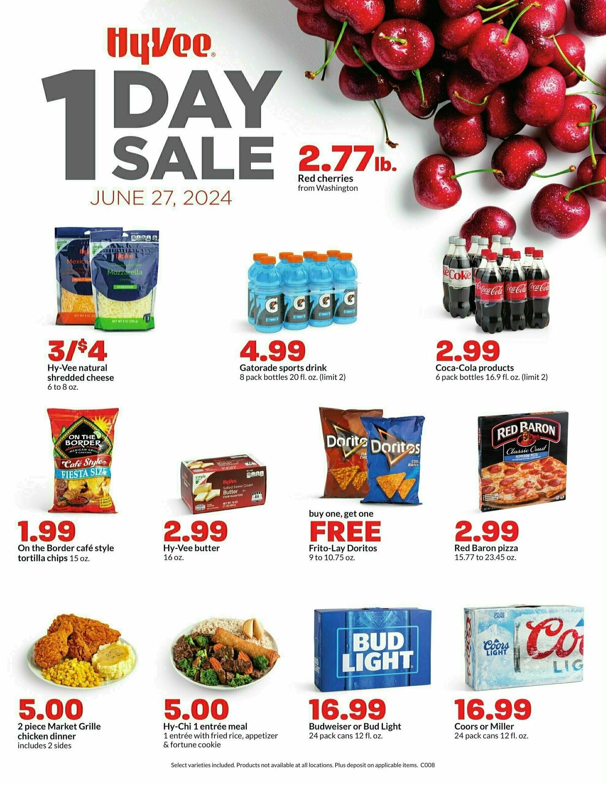 Hy-Vee 1- Day Sale Weekly Ad from June 27