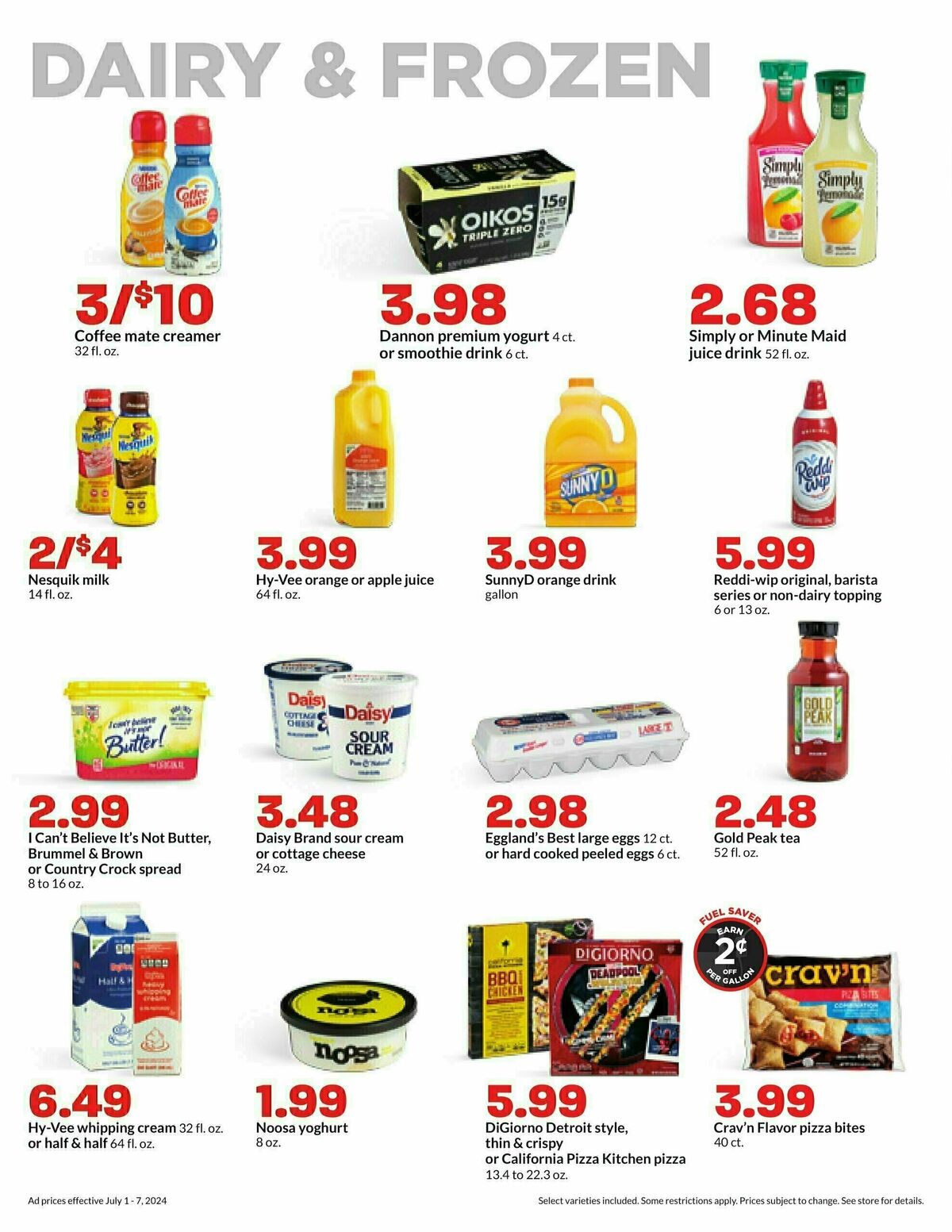 Hy-Vee Weekly Ad from July 1