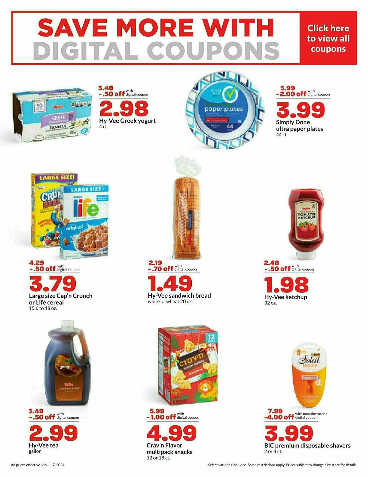 Hy-Vee Weekly Ad from July 1