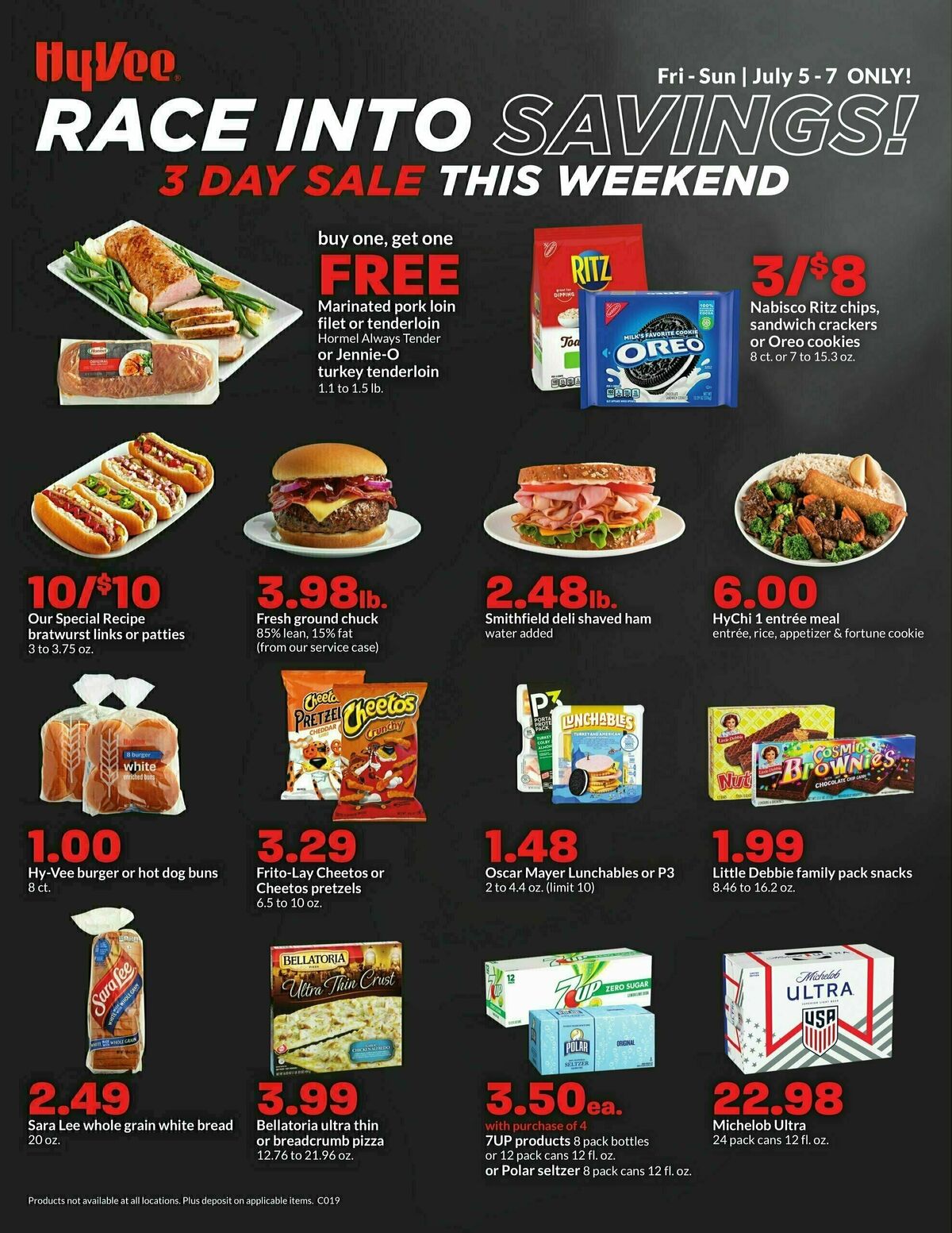 Hy-Vee Race Into Savings Weekly Ad from July 5