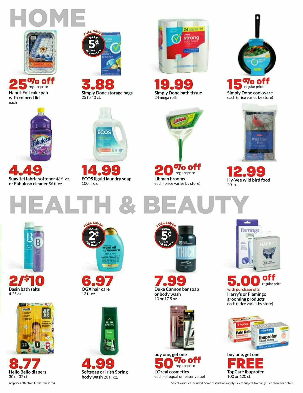 Hy-Vee Weekly Ad from July 8