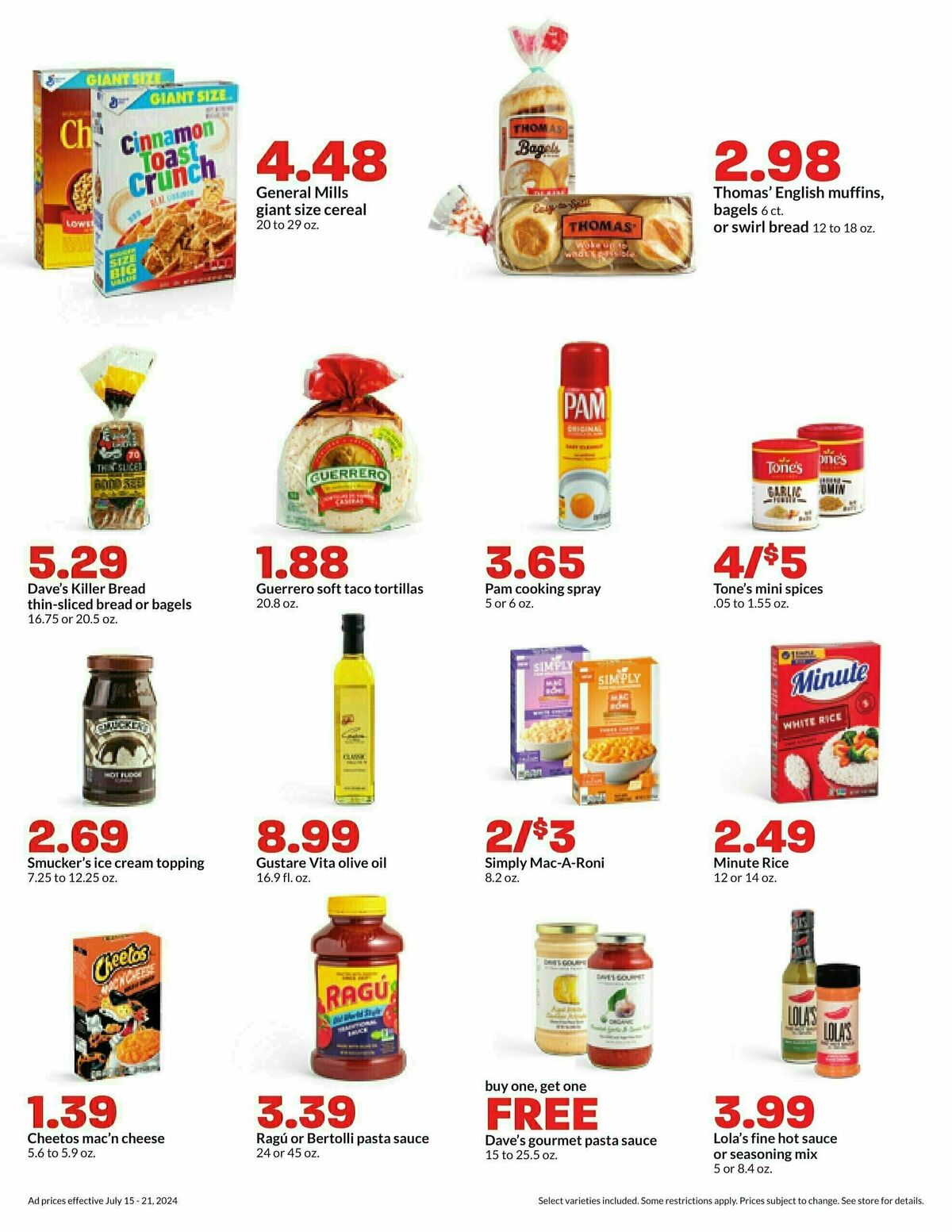 Hy-Vee Weekly Ad from July 15