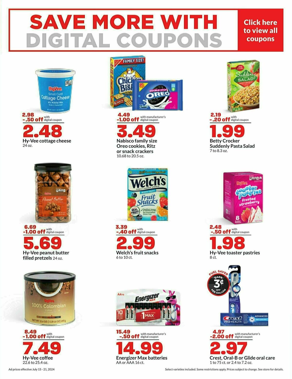 Hy-Vee Weekly Ad from July 15