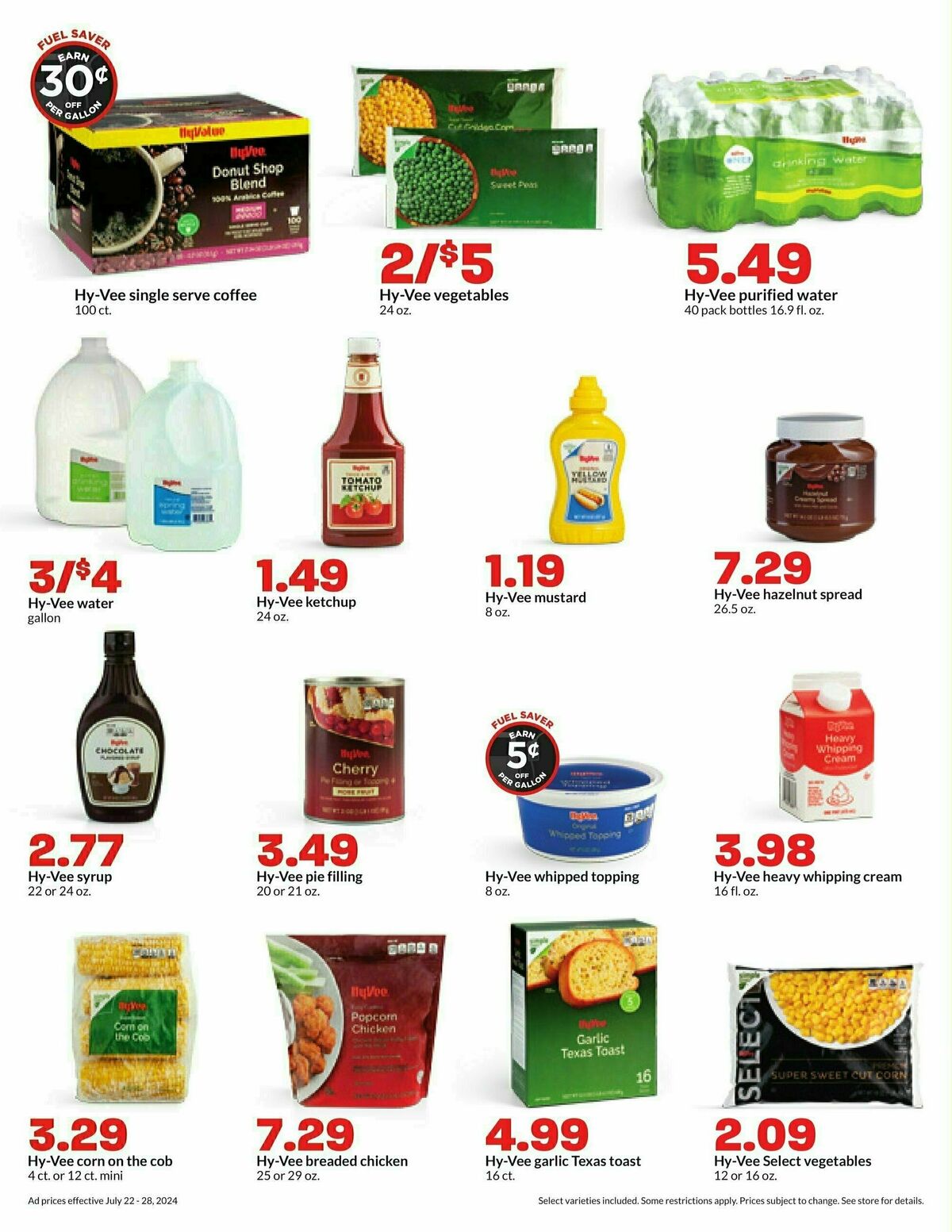 Hy-Vee Weekly Ad from July 22