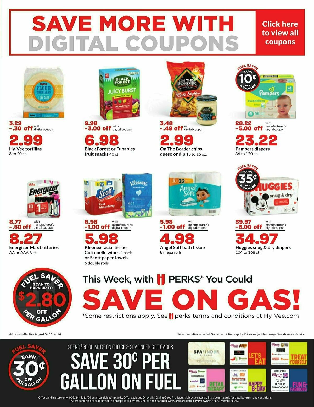 Hy-Vee Weekly Ad from August 5