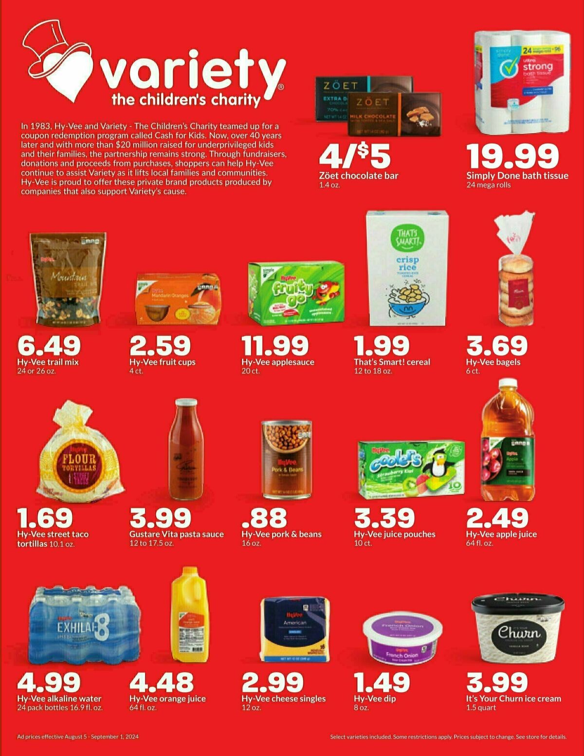 Hy-Vee Weekly Ad from August 5