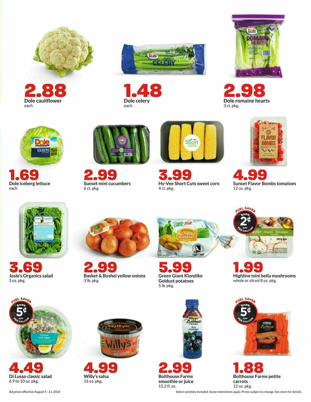 Hy-Vee Weekly Ad from August 5