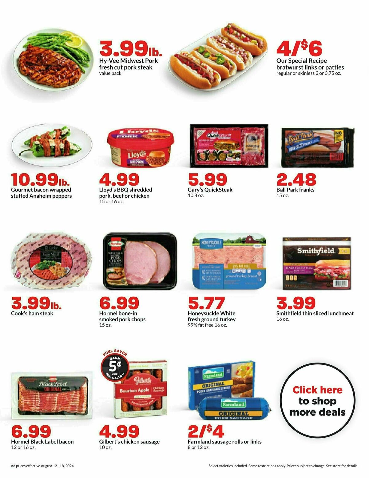 Hy-Vee Weekly Ad from August 12