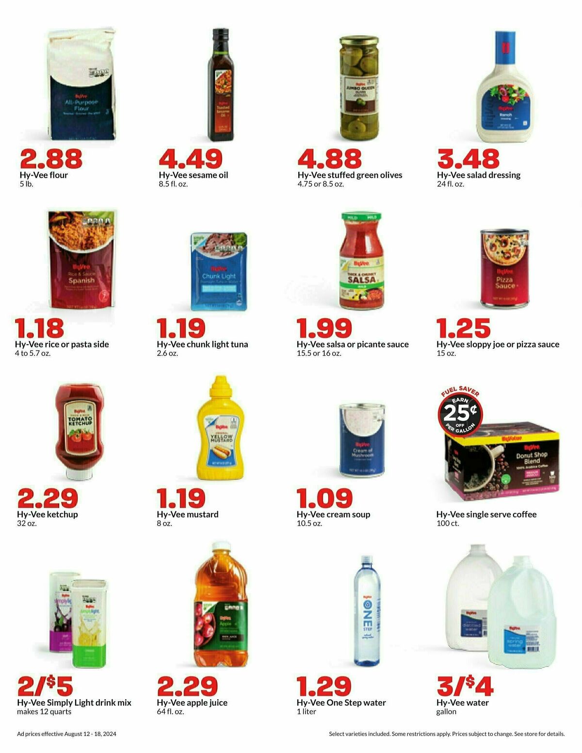 Hy-Vee Weekly Ad from August 12