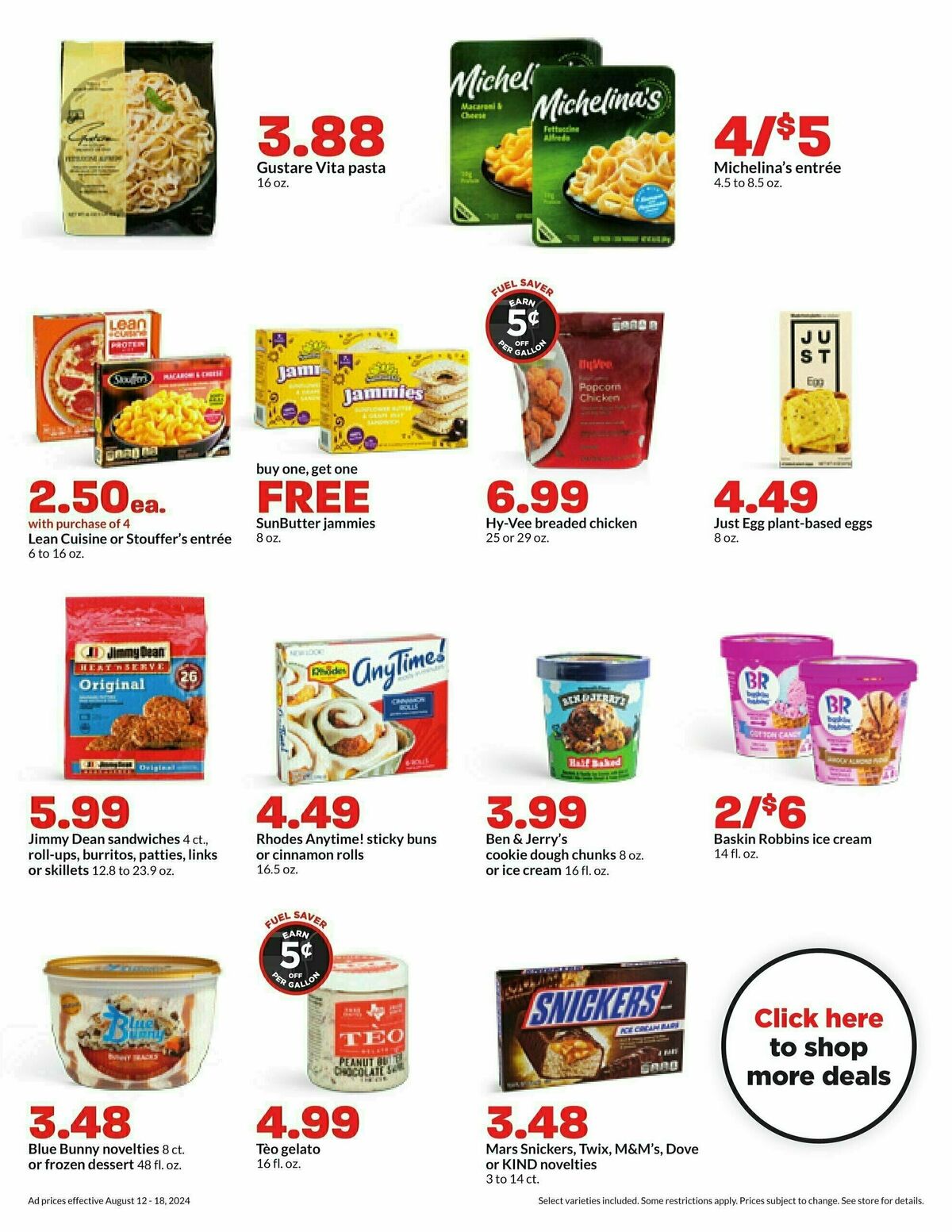 Hy-Vee Weekly Ad from August 12