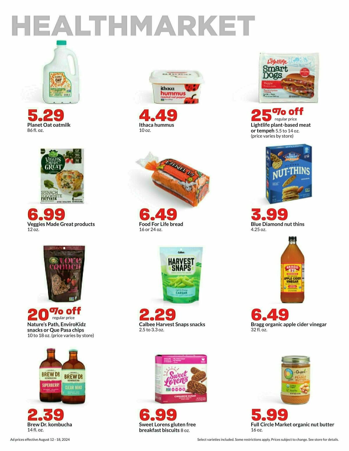 Hy-Vee Weekly Ad from August 12