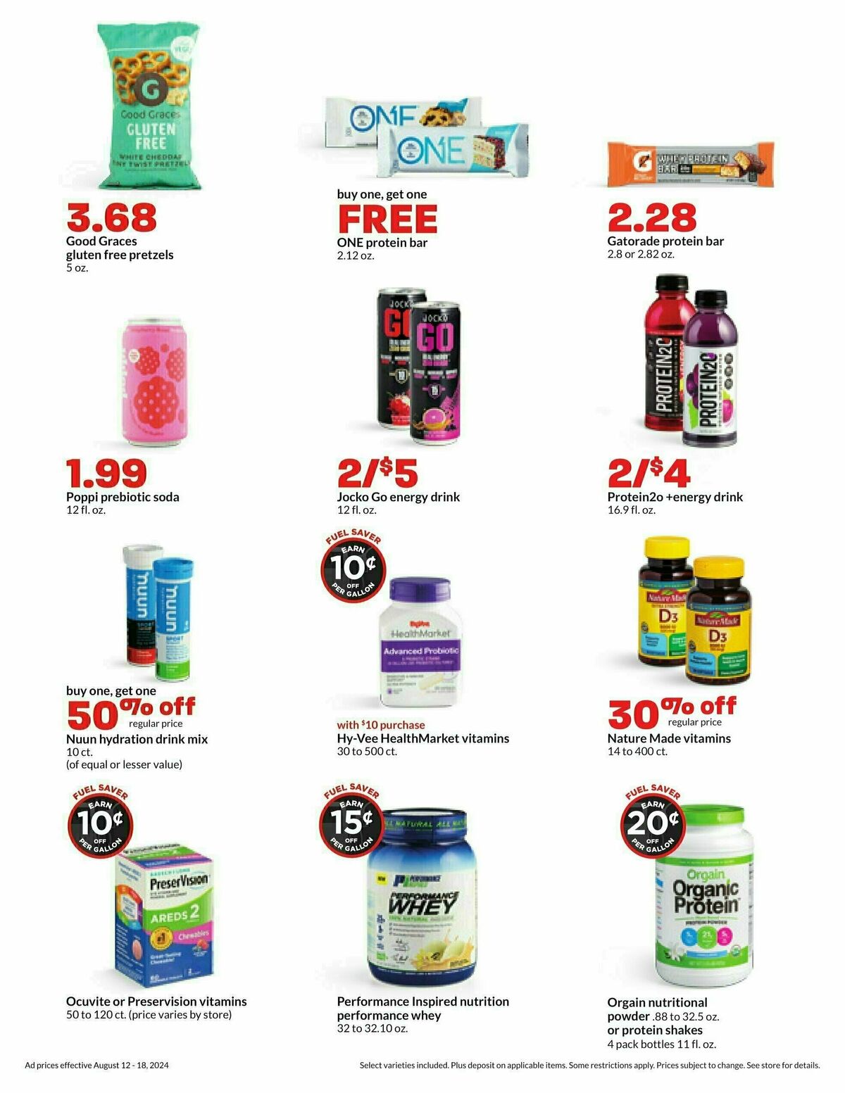 Hy-Vee Weekly Ad from August 12