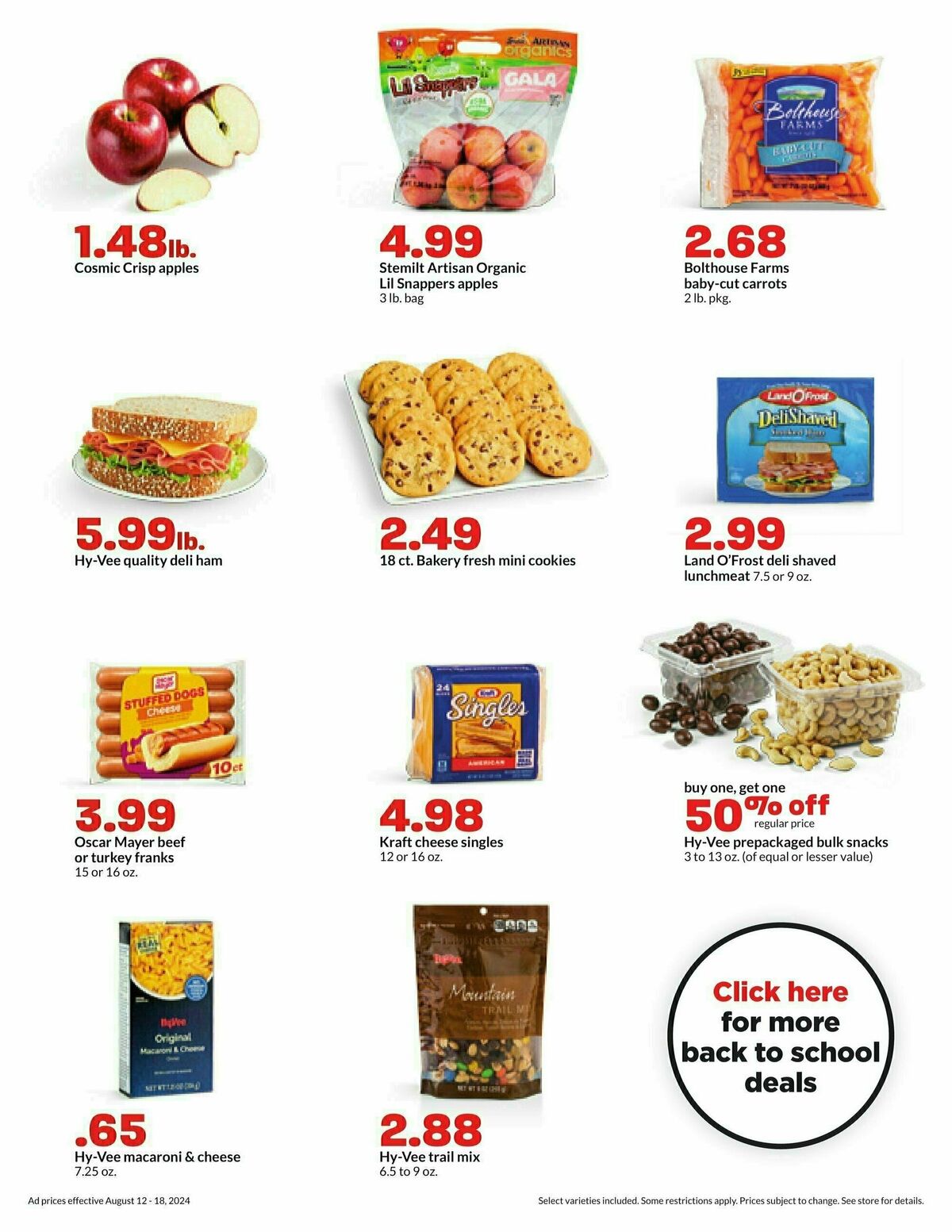 Hy-Vee Weekly Ad from August 12