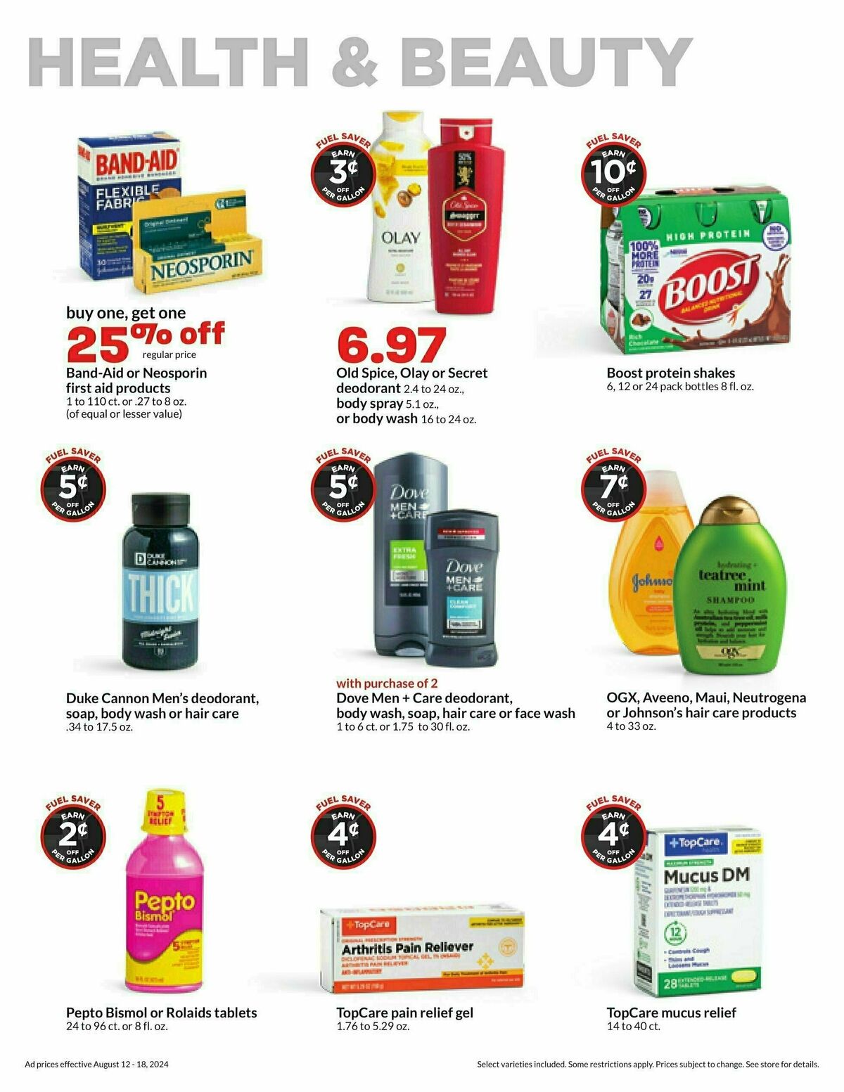 Hy-Vee Weekly Ad from August 12