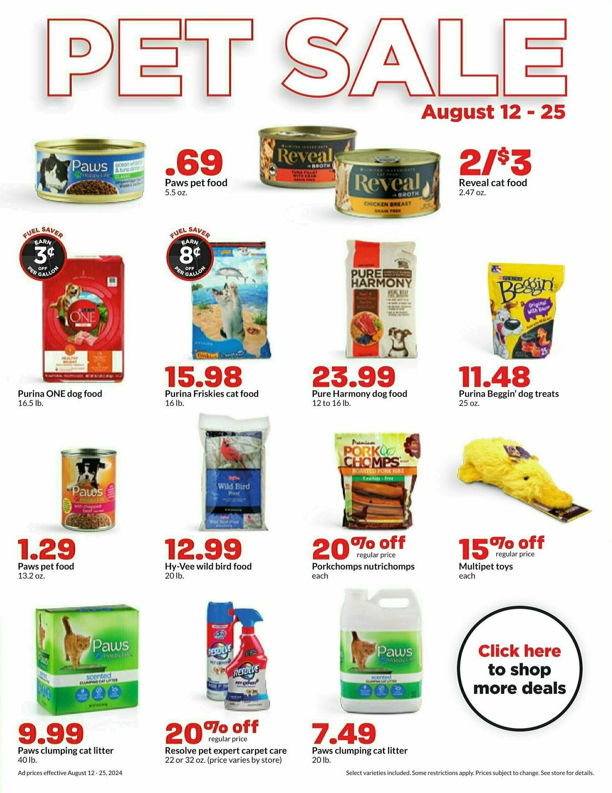 Hy-Vee Weekly Ad from August 12