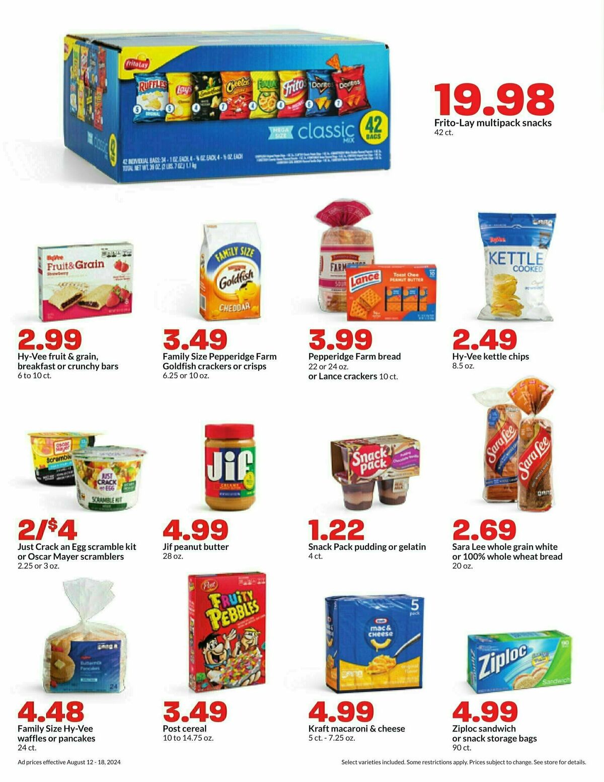 Hy-Vee Weekly Ad from August 12