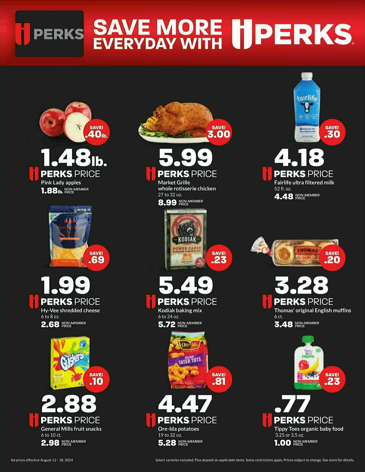 Hy-Vee Weekly Ad from August 12