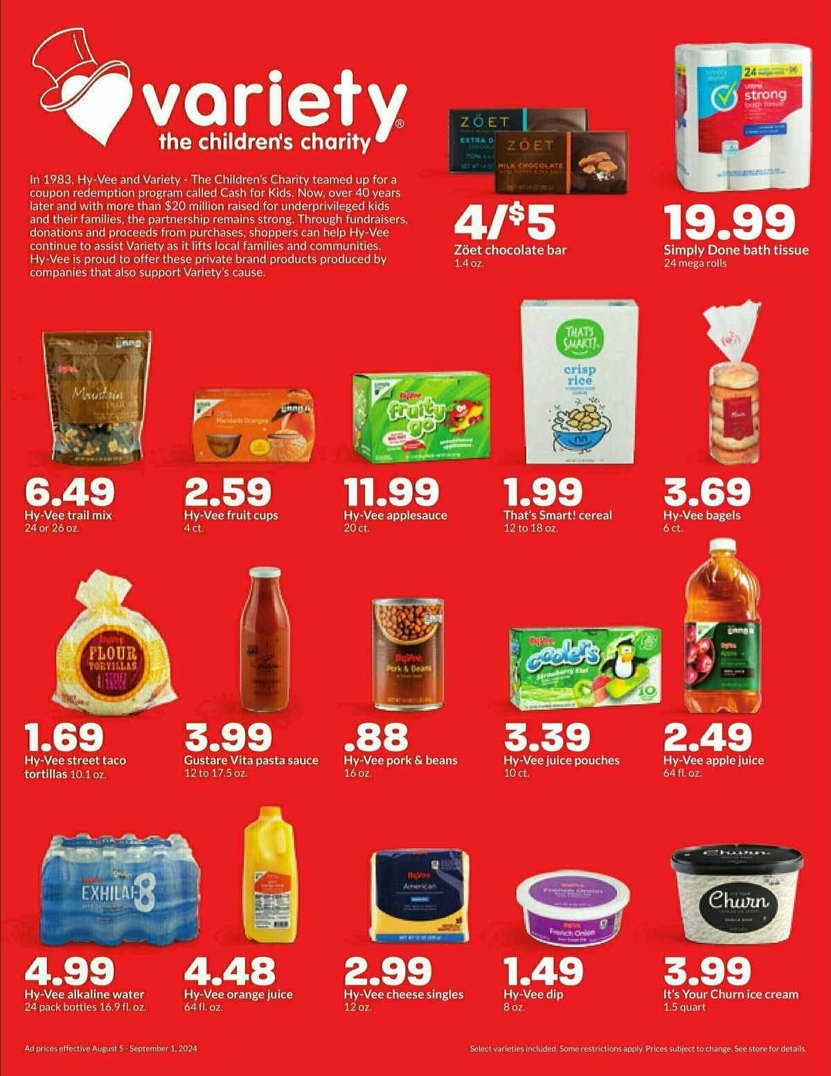 Hy-Vee Weekly Ad from August 12