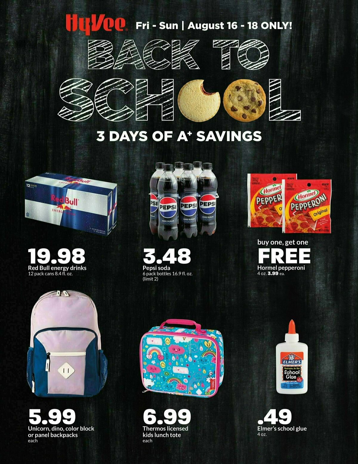 Hy-Vee Back To School Weekly Ad from August 16