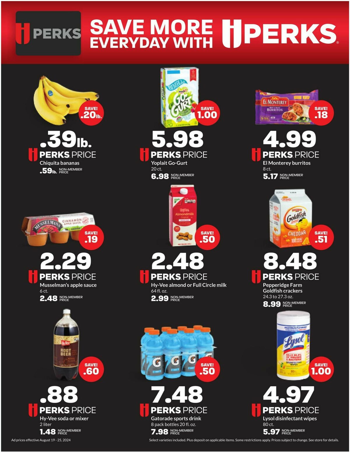 Hy-Vee Weekly Ad from August 19