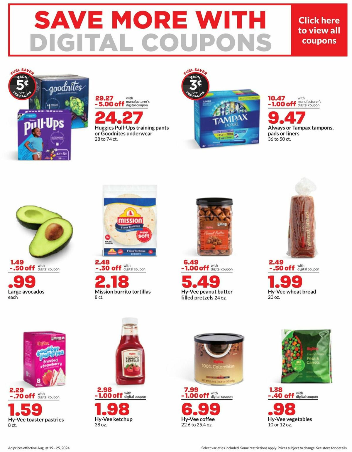 Hy-Vee Weekly Ad from August 19