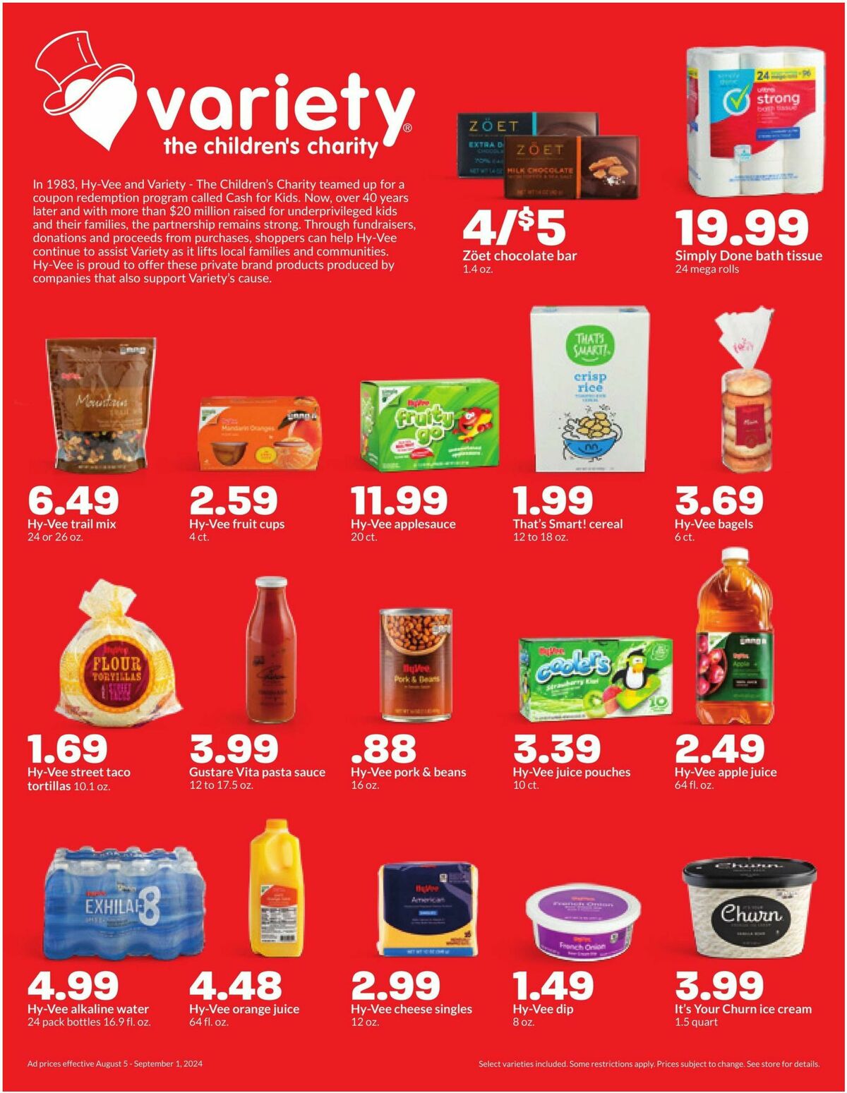 Hy-Vee Weekly Ad from August 19